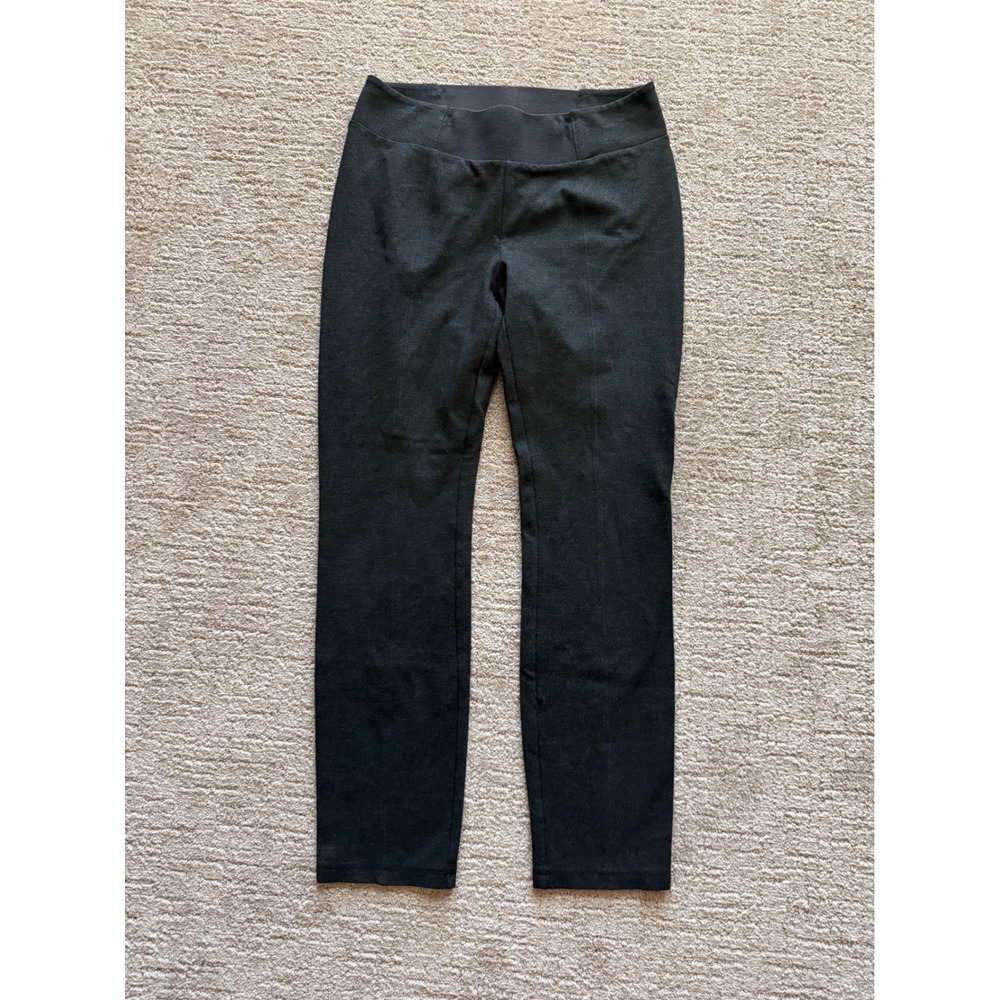 Eileen Fisher Womens Small Grey Italian Fabric Stretch Pull‎ On Ankle Pants S/P